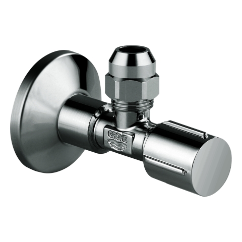 GROHE Eckventil 22037 1/2x3/8'' Rosette Metallgriff hard graphite GROHE Eckventil 22037 1/2x3/8'' Rosette Metallgriff hard graphite