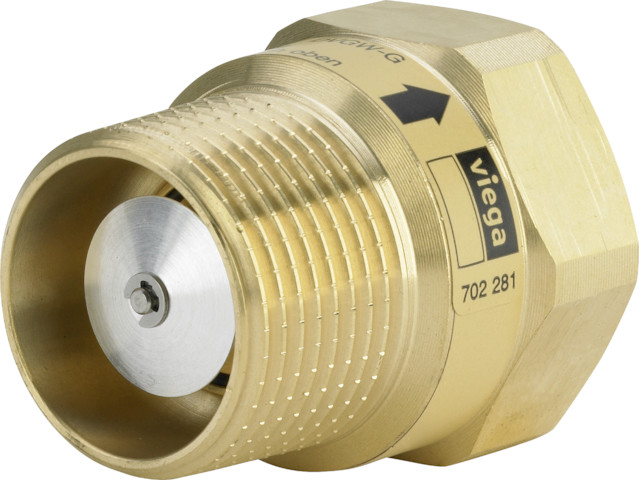 Viega Gasströmungswächter 2647.2S in R1 x Rp1 x (4,0m3) Messing Viega Gasströmungswächter 2647.2S in R1 x Rp1 x (4,0m3) Messing