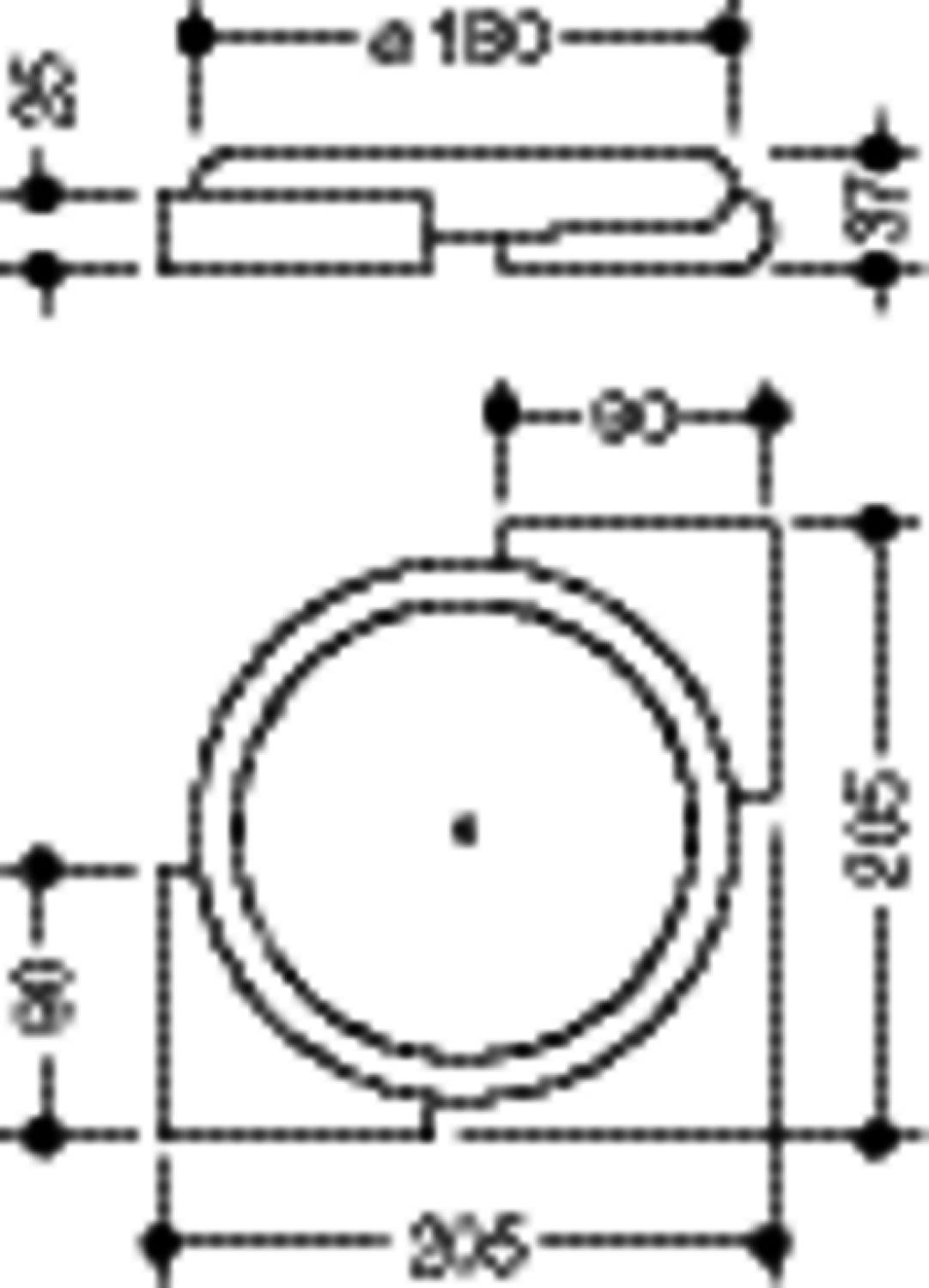 HEWI Eckablage Ser 477 signalweiß