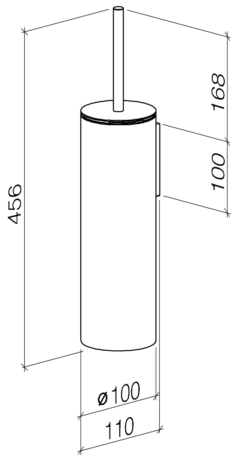 DO Toiletten-Bürstengarnitur, Wandmodell SERIENSPEZIFISCH 83910979 Platin