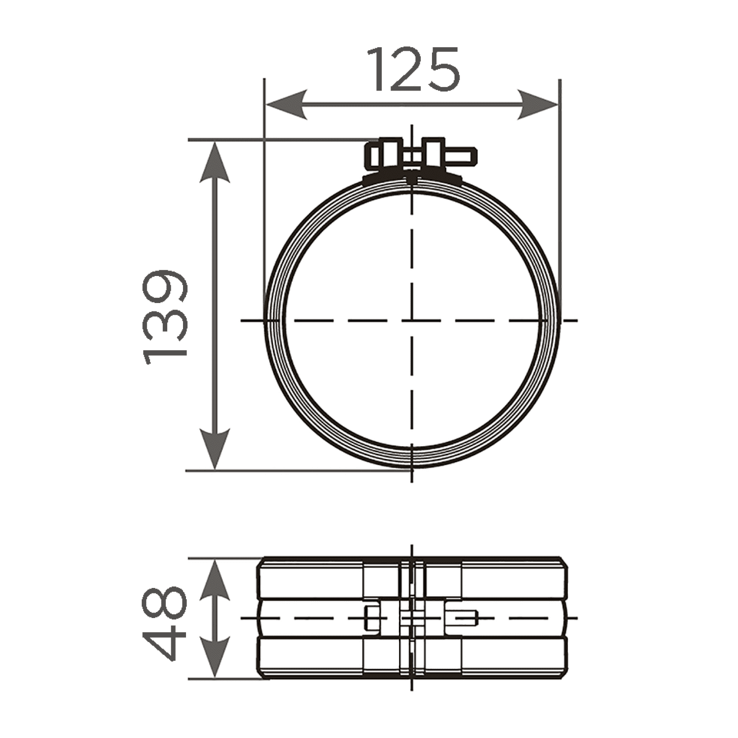 SML-Rapid-S-Verbindung DN 100 -NEU- Werkstoff 1.4510/11 W2