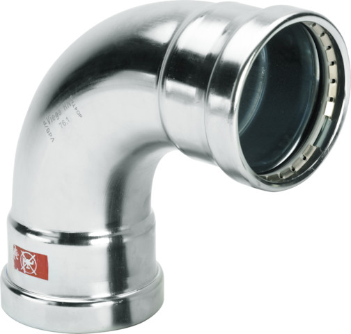 Viega Bogen 90 Grad mit SC Prestabo 1116XLLF in LABS-frei in 64,0mm Viega Bogen 90 Grad mit SC Prestabo 1116XLLF in LABS-frei in 64,0mm