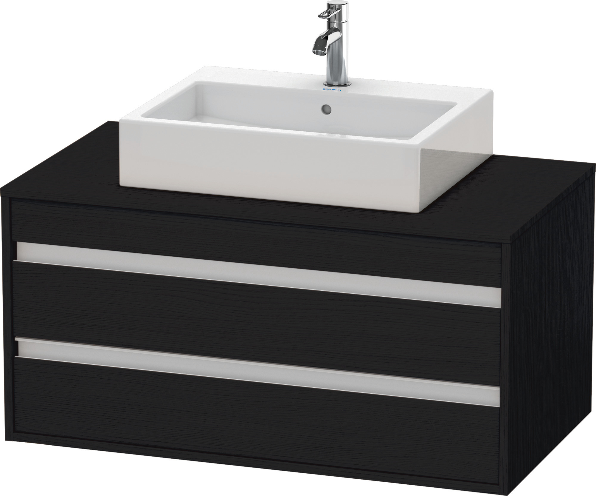 Duravit WTU wandhängend Ketho 550x1000x496mm 2 SchKa, für ASB mi., Eiche Schwarz