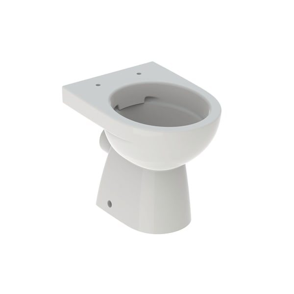 Geberit Renova Stand-WC Tiefspüler, Abg.horiz teilgeschl. Form, Rimfree, pergamon