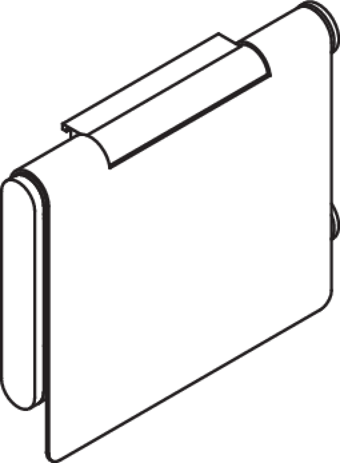 HEWI WC-Papierhalter m. Deckel pulverbeschichtet dgrau tiefmatt