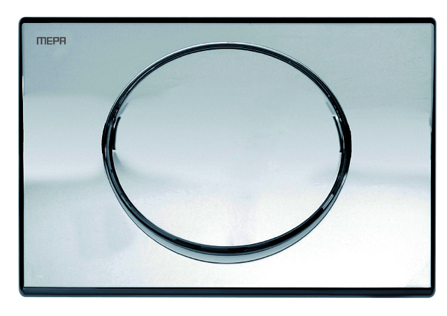WC-Betätigungsplatte MEPA Ellipse S/S Kunststoff Glanzchrom