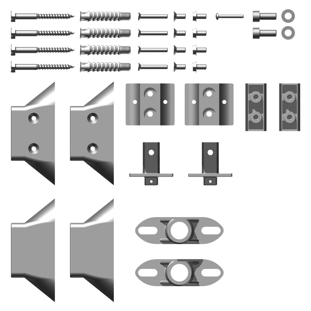Befestigungs-Set 24 ABTN1A, LMN10, DVN1A
