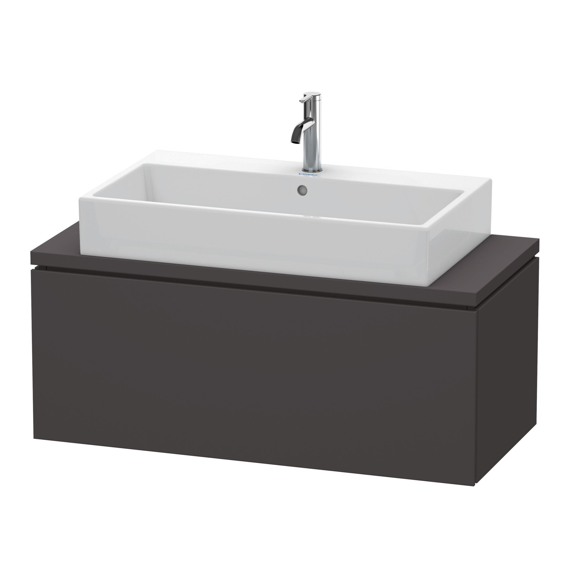 Duravit WTU f.Console Comp.L-Cube400x1020x477 1 Auszug, Graphit Supermatt