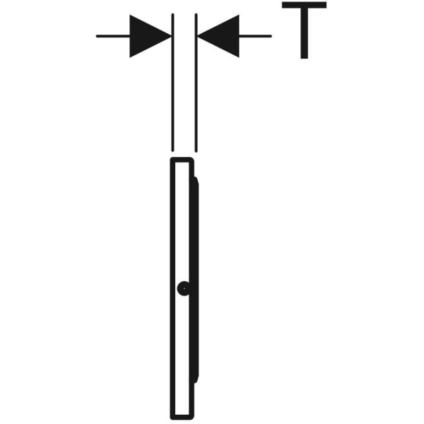 Geberit Sigma10 BetPl., für Spül-Stopp-Sp. verschraubbar, edst gebü., Etc./ poliert