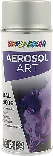 Buntlackspray AEROSOL Art weißalu.seidenmatt RAL 9006 400 ml Buntlackspray AEROSOL Art weißalu.seidenmatt RAL 9006 400 ml