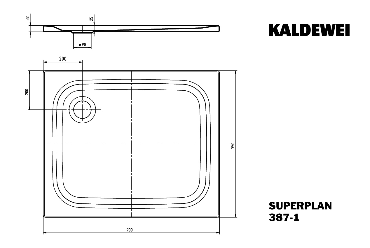 KA DW SUPERPLAN CLASSIC Mod.387-1,750x 900mm,pergamon,Perl-Effekt