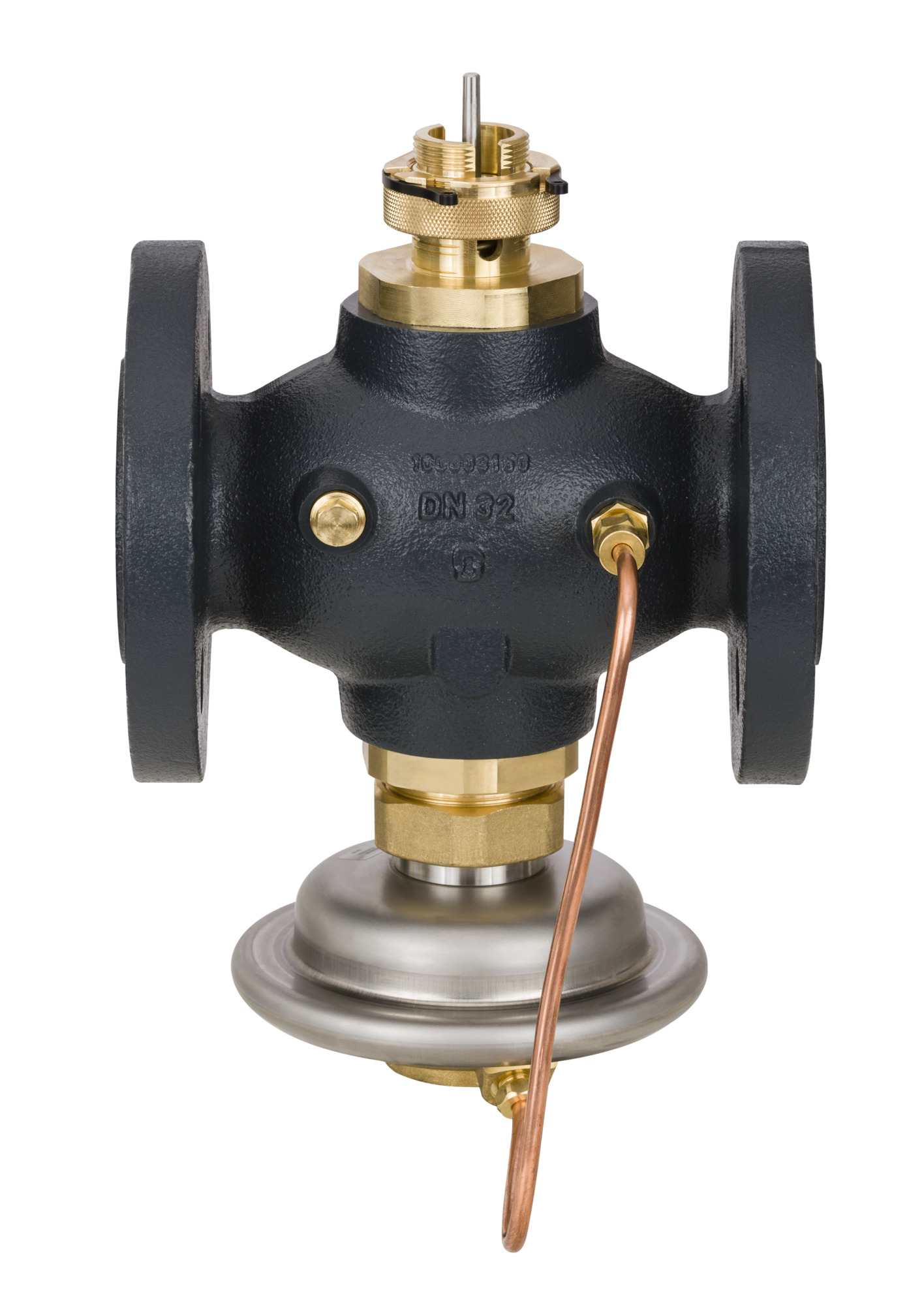 Danfoss Vol.-stromregl. mit Stellv. AVQM DN50, Kvs 25,0, PN25, GGG-40,3, Flansch