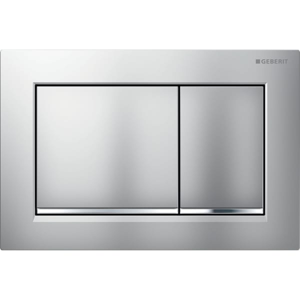 Geberit Omega20 (ex Omega30) BetPl., 2-M-Sp. Square, mattchr. lack, Etc /hgl.verchr.