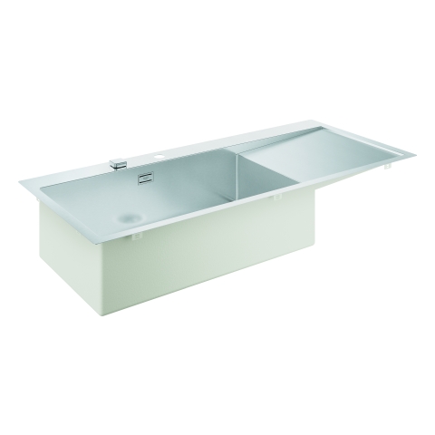 GROHE Edelstahlspüle K1000 31581_1 1 Becken ATF 1160x520 mm Einbau links GROHE Edelstahlspüle K1000 31581_1 1 Becken ATF 1160x520 mm Einbau links