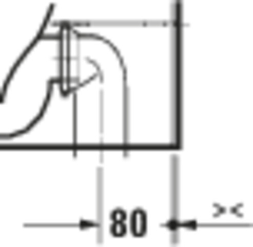 DU D-Code 2.0 Stand WC,TS 570mm, Rimless,Abg .Waagr.,Weiß