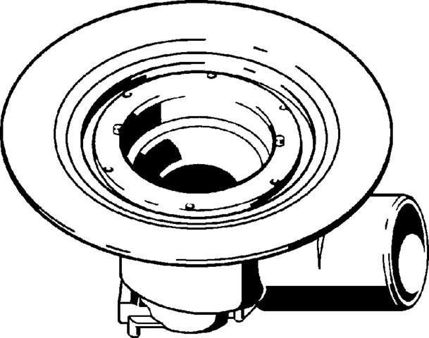 Viega Advantix Bodenablauf Grundkörper 100 mm (DN100) Kunststoff grau 4955.25