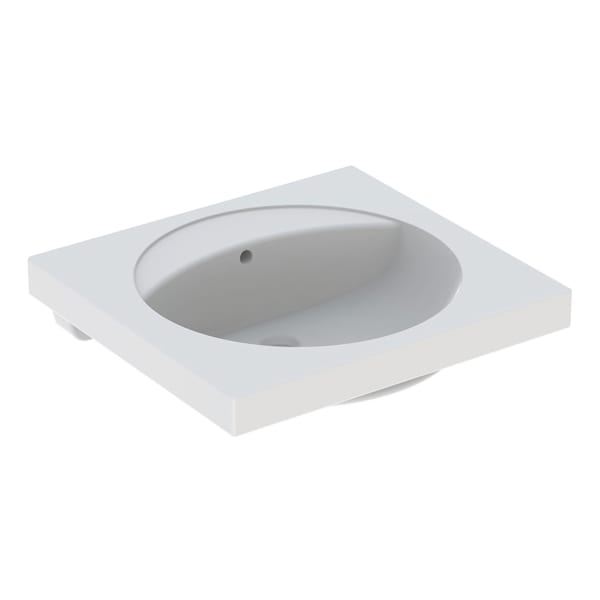 Geberit Preciosa Waschtisch mit Ablagefläche 60x55cm, o. Hl., m. Ül., weiß