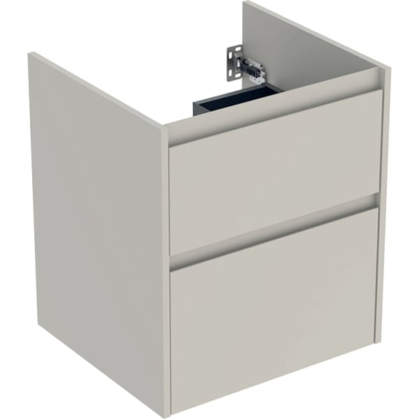 Geberit Unterschrank für MWT, 2 Schubladen B:55cm, sandgrau matt
