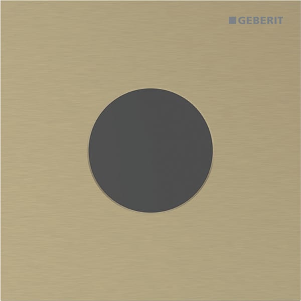 Geberit Typ 40 Abdeckplatte, rund für UR-Strg. IR, messing gebürstet, Etc