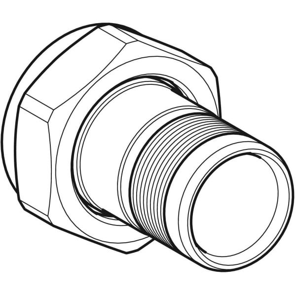 Geberit PushFit Verteilerabgang mit Steckende zu Eurokonus Rg d20-Eu3/4