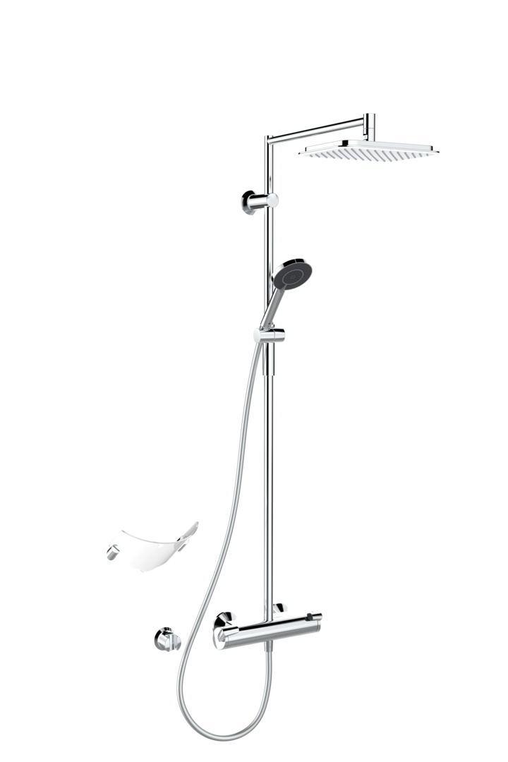 Hansa Regenbrause-Duscharmatur HANSAFIT 6515 3-strahlig Ausld. 485 mm DN15 chr