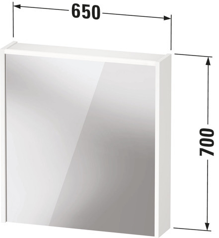 DU D-Code 2.0 SPS m.LED Bel, Tür 1,TA R, Steckd.1, 650x700x148,Blassgr.M.