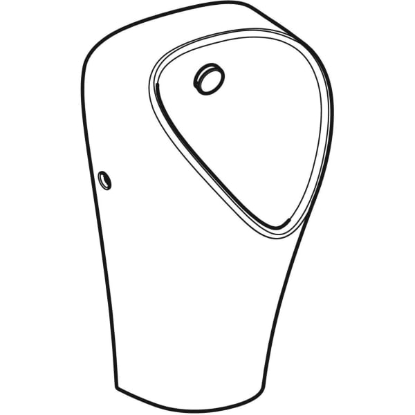 Geberit Narva Urinal Zul. hi., Abg. hi., weiß, KeraTect