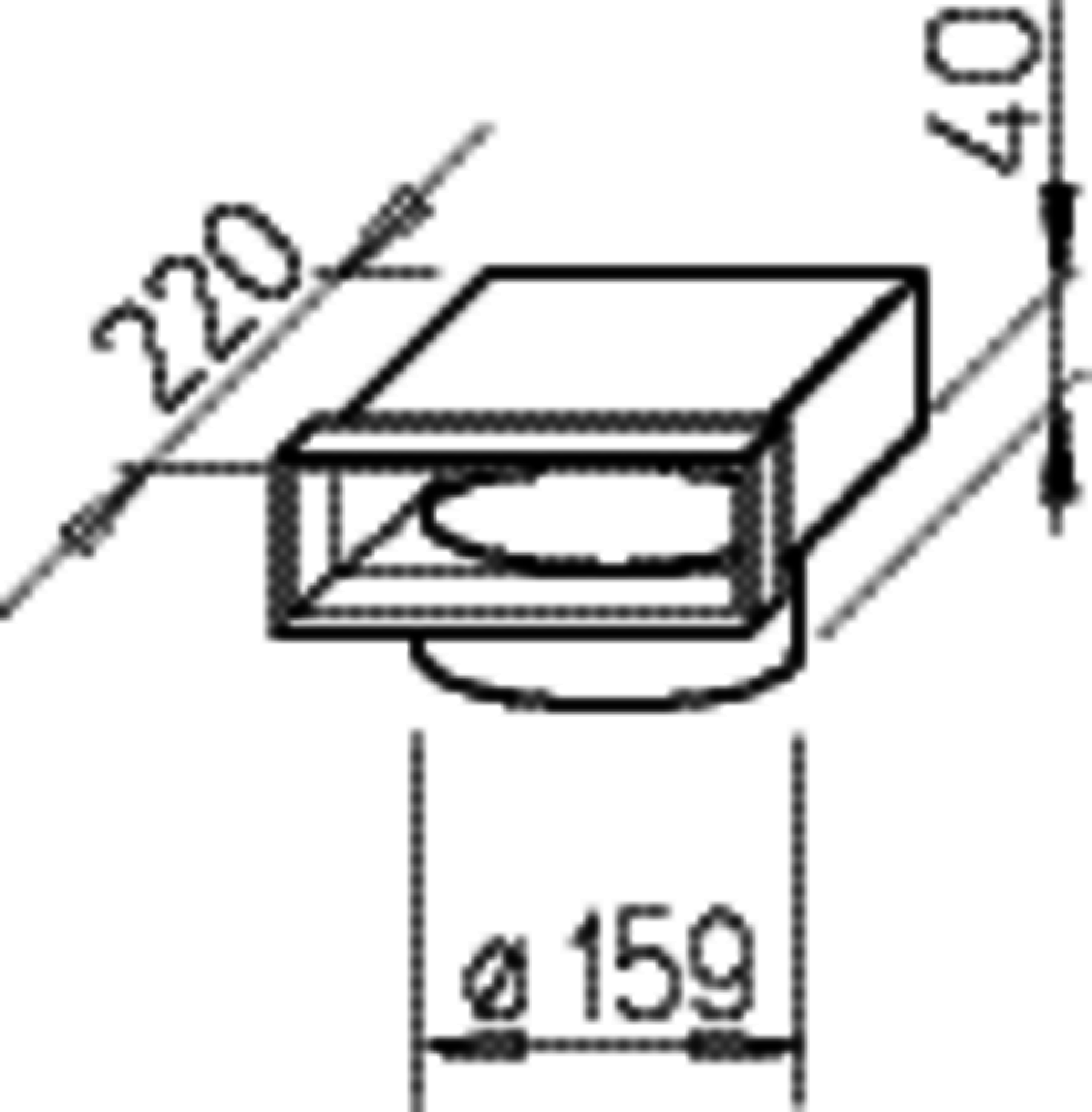Helios FK-ER 200/160 Flachkanal Endst. 200x50mm,90 Gr.,f.Wickelfalzr. DN 165 mm