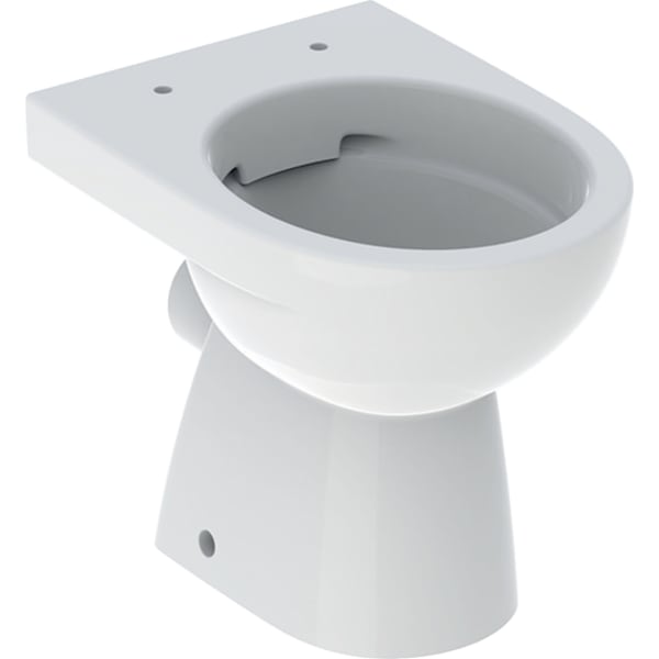 Geberit Renova Stand-WC Tiefspüler, Abg.horiz teilgeschlossene Form Rimfree, weiß Tect