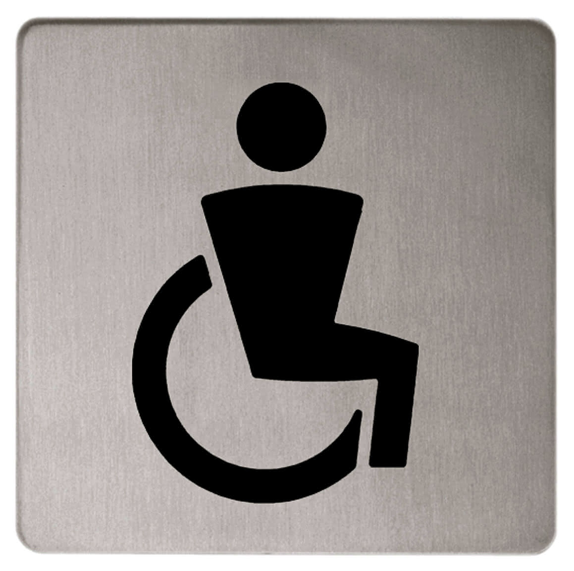 KEUCO Türschild Plan 14968, für Behinderten-WC, verchromt