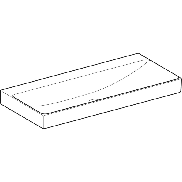 Geberit ONE Waschtisch 105x48 cm o. Hl., o. Ül., weiß, KeraTect