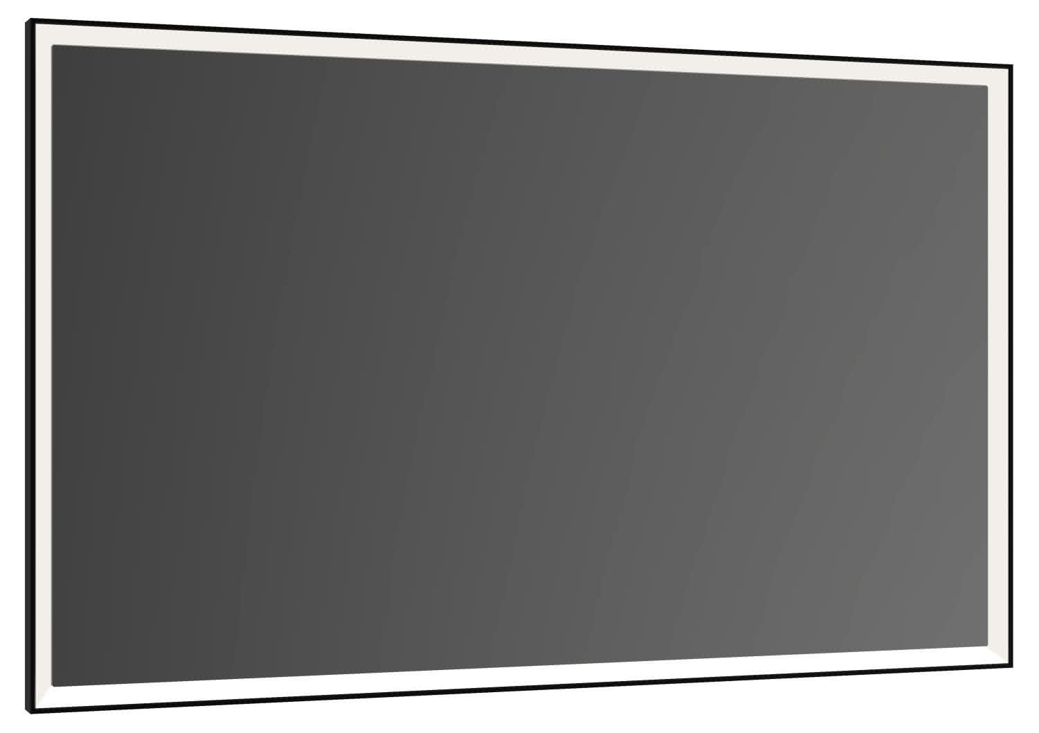 KEUCO LS R. Lumos 14598, Spiegelheizung,schw-elox.,1400x650x60mm
