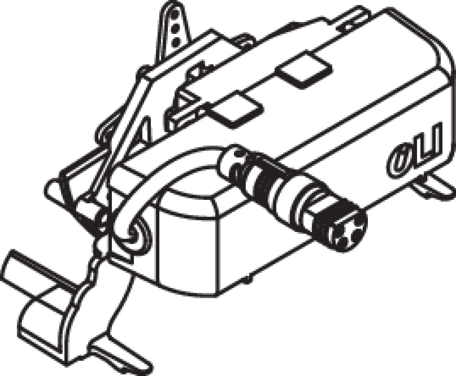 HEWI Servomotor S 50, für Vorwandlemente S50.02.02.
