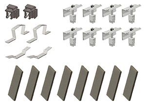 Set Basis weitere Reihe /3 Flachdachsystem, O/W 10 Grad f. 2 Module