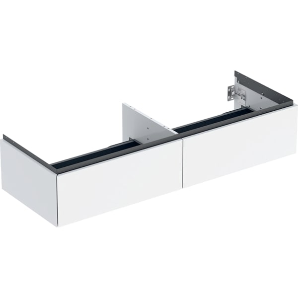 Geberit ONE Unterschrank für WT/-Platte 2 Schubl., 133,2x26,6x47cm, weiß hgl.