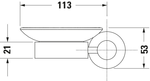 DU D-Code Seifenschale Pos Links Chrom