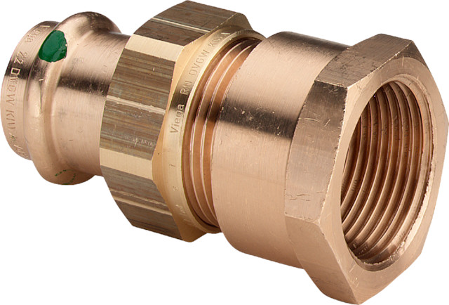 Viega Verschraubung mit SC Sanpress 2262 flachdichtend in 22mm x Rp1 Sibr