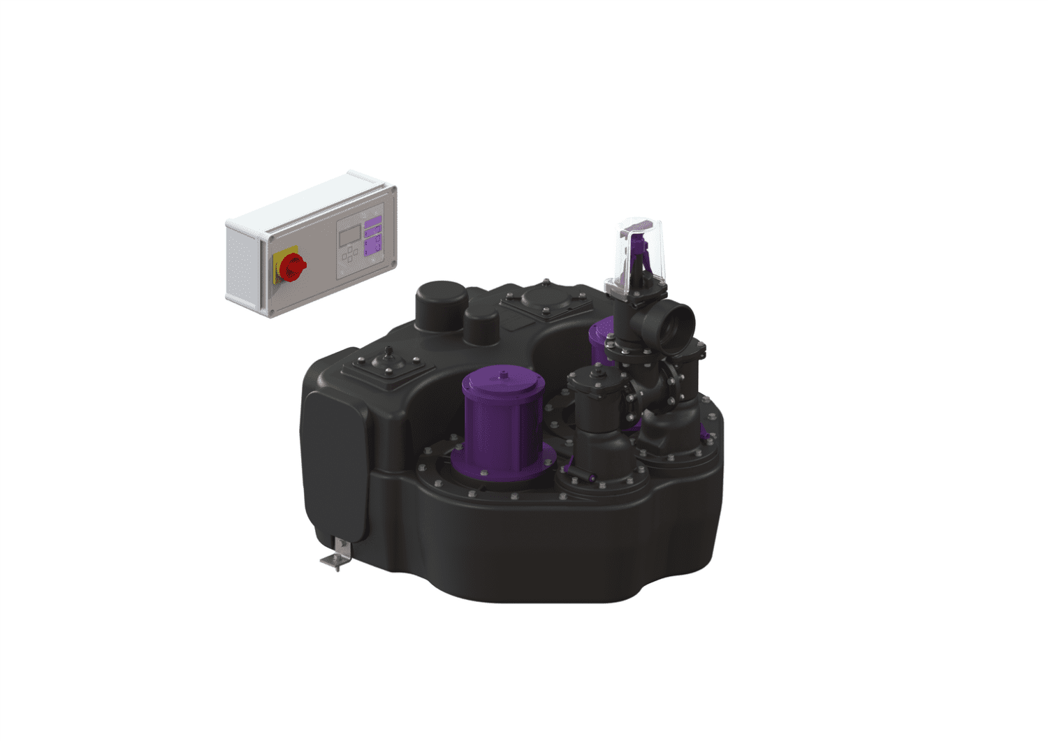 KESSEL-Hebeanlage Aqualift F Duo Comfort, SPF 1500-S1, Schieber