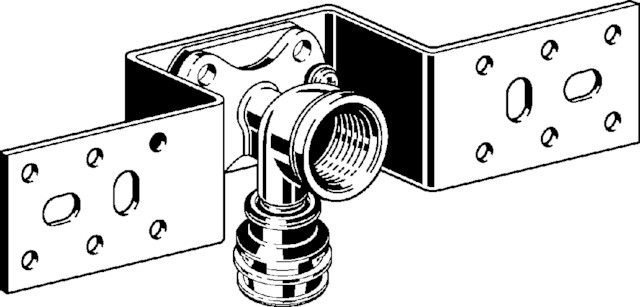 Viega Montageeinheit mit SC Raxinox 4423 in 16mm x Rp1/2 Stahl verzinkt