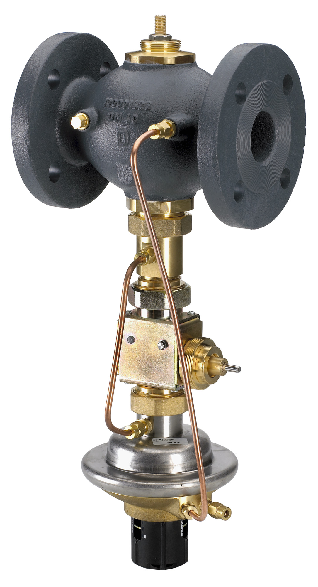 Danfoss Diff.Druck.+ V,stromreg.AVPQT Kvs 12,5, 0,2/0,2 - 1,0 bar, Flansch