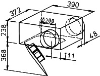 Helios SVR EC 200 A SlimVent EC Radialventilat. 1-PH 50/60Hz regelbar
