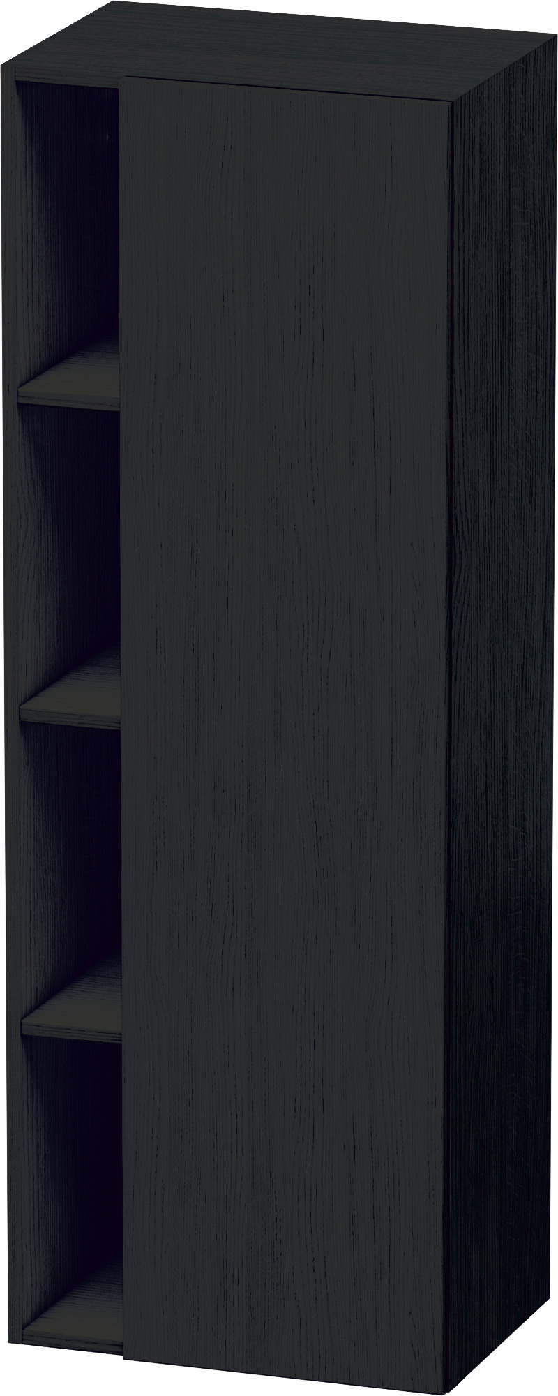 Duravit Hochschrank DuraStyle,360x500x1400mm, 1Tür,TA rechts,Eiche Schwarz