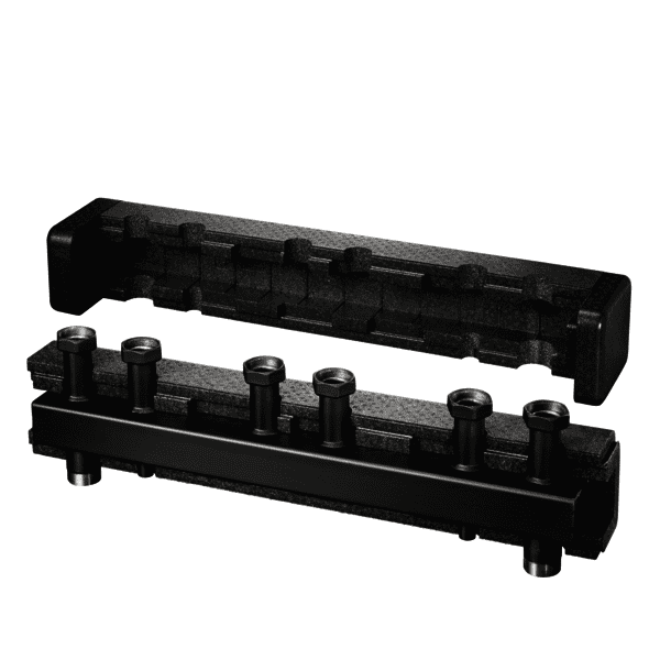 OVENTROP-Verteilerbalken für Regumat DN 32, für 2 Heizkreise, Stahl