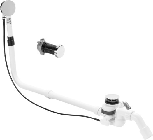 Viega Ab-und Überlauf Multiplex Trio F 6145.6 in 1070mmxDN40/50 verchromt