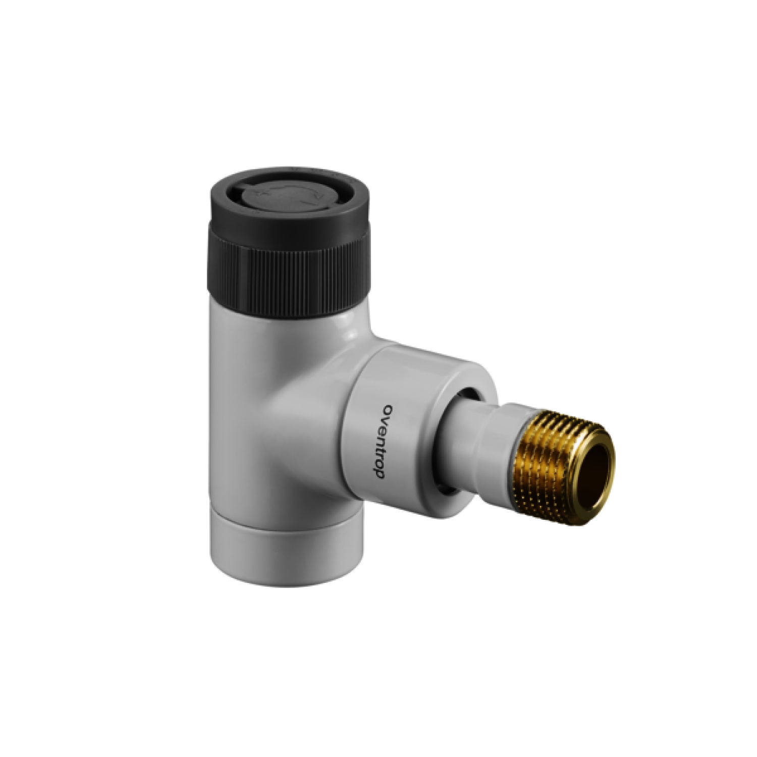 OVENTROP-Thermostatventil "EQ" DN15, Eck, weiß, mit "Q-Tech"