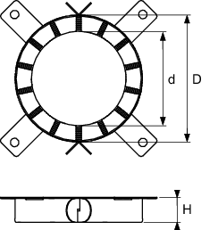 TECEdrainpoint S Brandschutzkit/DN 100