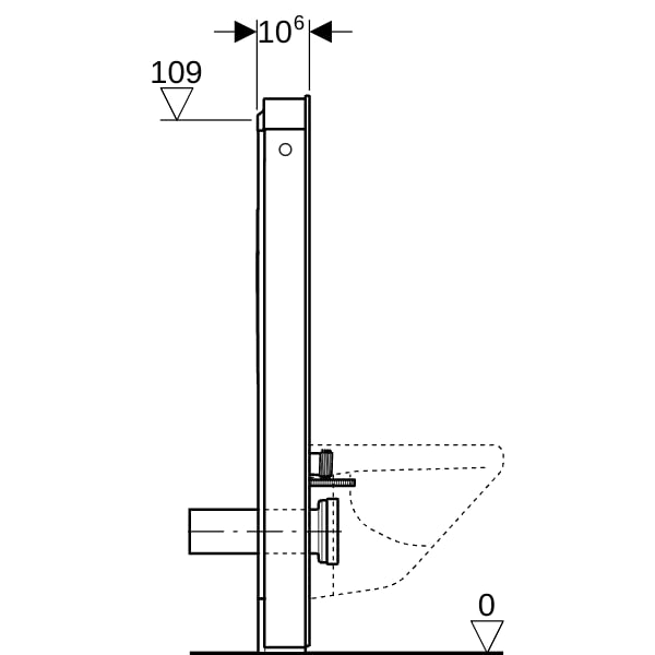 Geberit Monolith Sanitärmodul für Wand-WC 114cm, Glas sand-grau, Aluminium