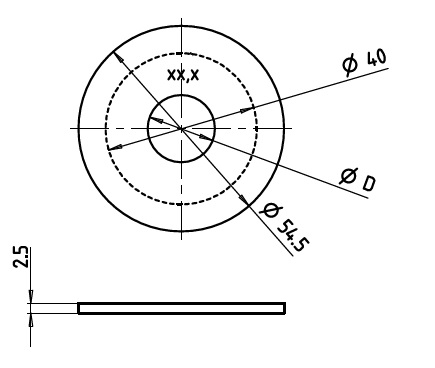 KSB Lochblende Fließdruckreduzierung 3 bar bei 200 l/min