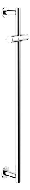 KEUCO Brausestange IXMO_solo 59585, rund, Brauseschieber, Edelstahl-finish, 855 mm