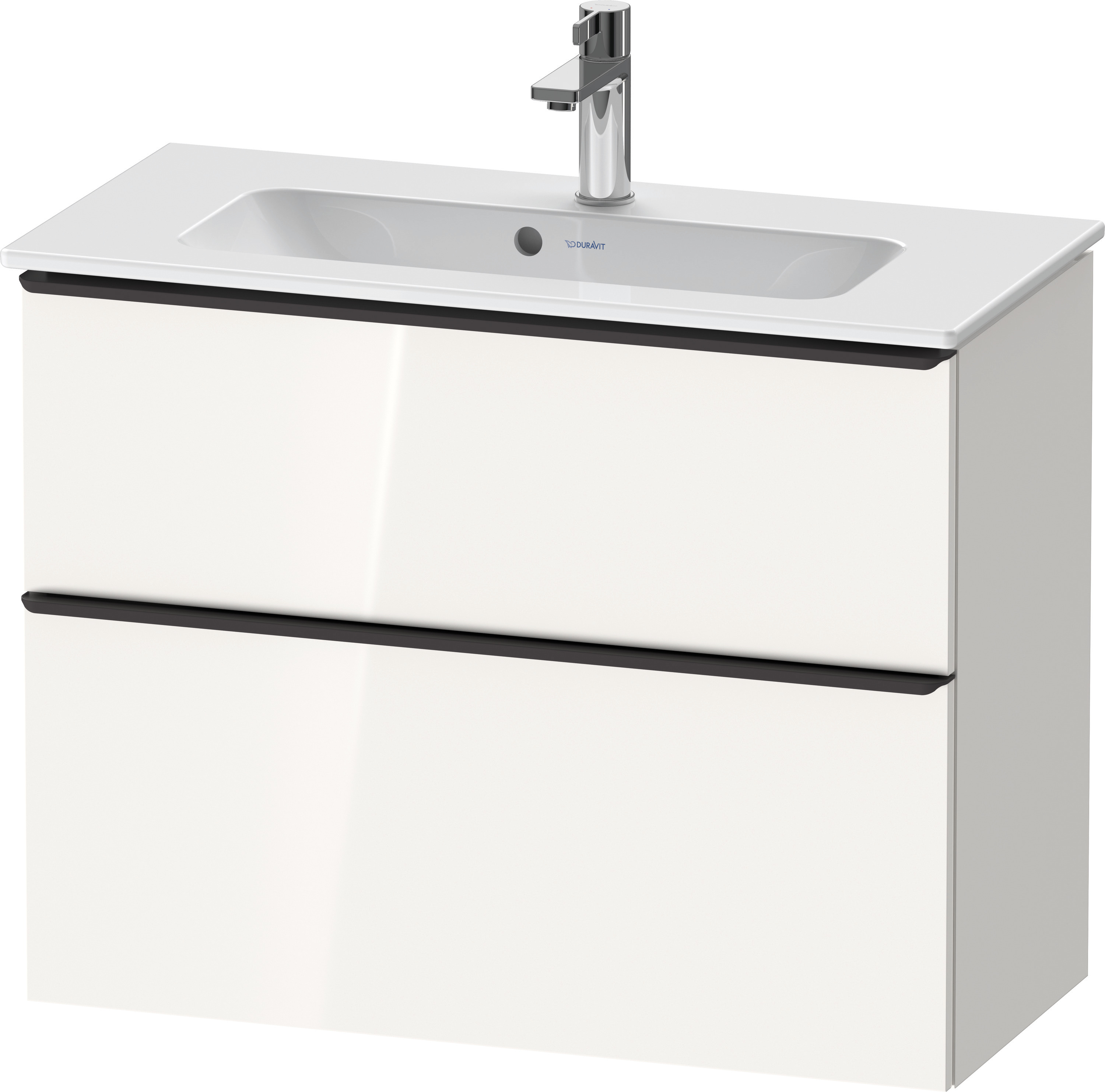 Duravit D-Neo WTU,Ausz:1,Schubk:1,GR:Dia.Schw 810x372x625mm,Wandh,Weiß Hochglanz,Dek.